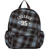 Autumn and Winter Atmosphere Retro Checkered Schoolbag Backpack for College Students