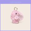 Porte-clés Peluche Lapin Luxe Léger Avec Motif Floral Pour Dames Accessoires de Mode