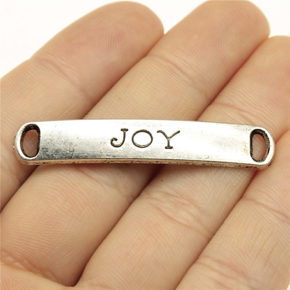 10 Stück LOVE FAITH HOPE SISTER DREAM BEST BELIEVE JOY Verbinder Anhänger Für Schmuckherstellung DIY Bastelbedarf