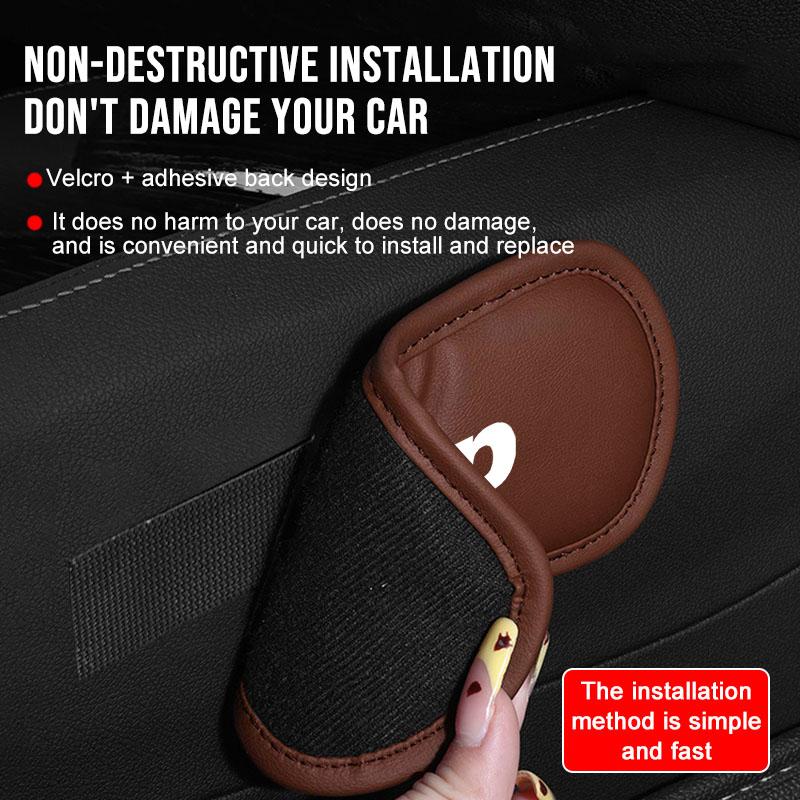 1Pcs Leather Car Pillow Car Knee Pad Elastic Memory Foam Leg Pad For Jeep Renegade Wrangler JK Grand Cherokee WJ XJ Willys Compass Command