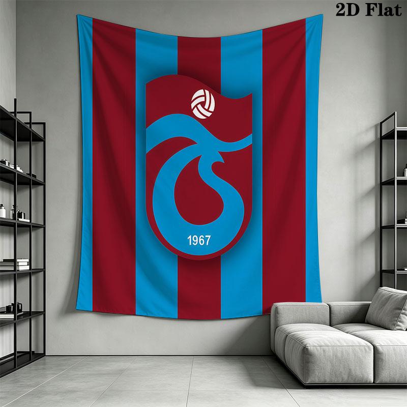 Trabzonspor Wall Hanging Printed Fabric Blanket Decorative Tapestries for Bedroom Living Room Home Decor