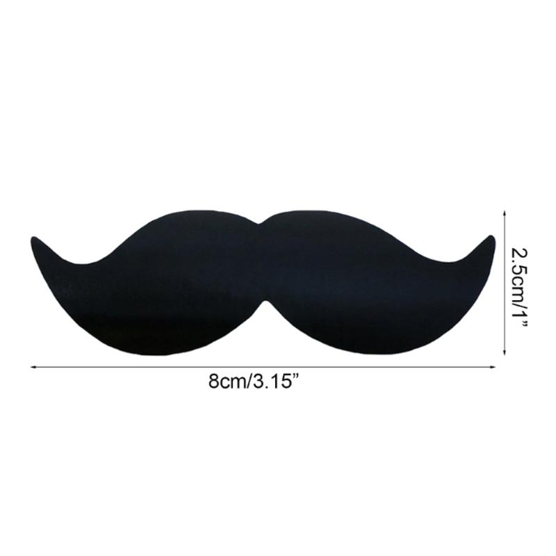 5Rolls Waterproof Mustache Sticker Chalkboard Labels Decal for Laptop Car Vase Kitchen Jar Decoration