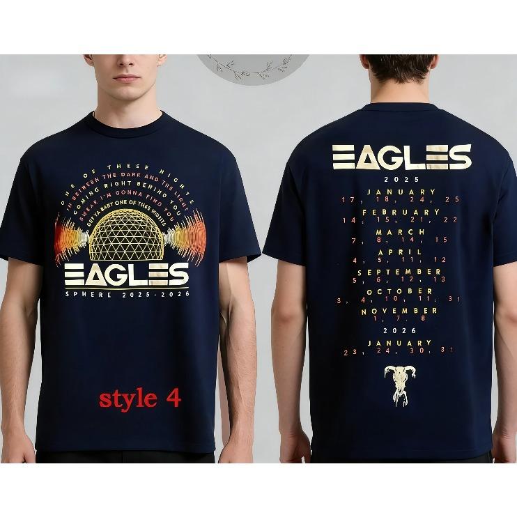 

Summer Fashion Trendy Tee Eagles Sphere 2026 Tour Dates One of These Nights T-shirt with Print T-shirt for Men and Women Comfortable T-shirt 4XL