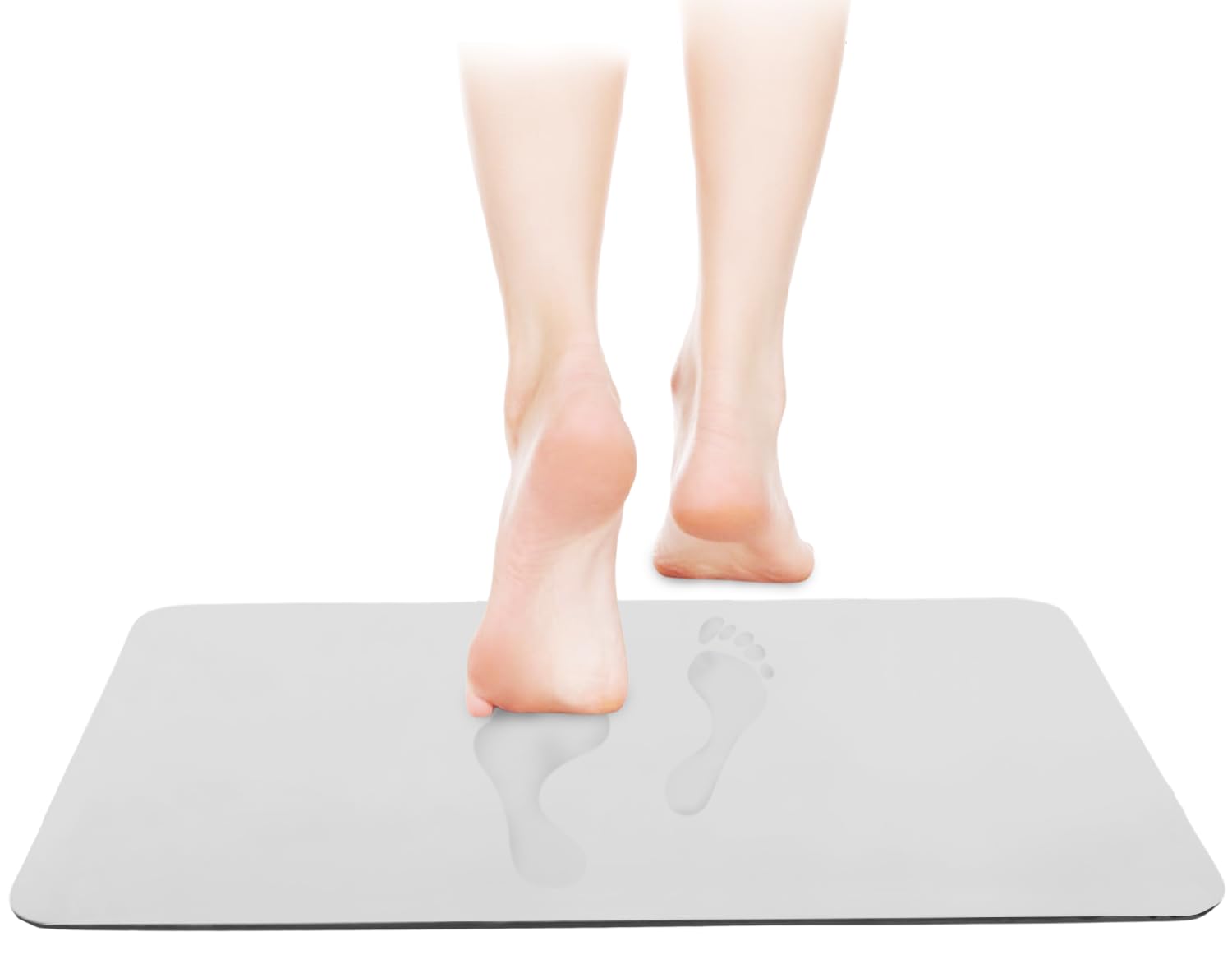 

Коврик для ванной из диатомита быстросохнущий мягкий с антибактериальными ионами серебра 80 см x mat, земля, сушка, Япония, (серый, 40см) серый