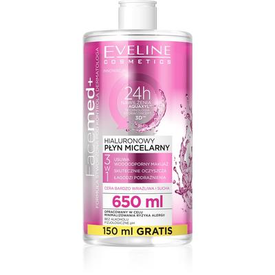 Eveline Facemed+ Hyaluronic Micellar Fluid 3in1 - Very Sensitive and Dry Skin 650ml