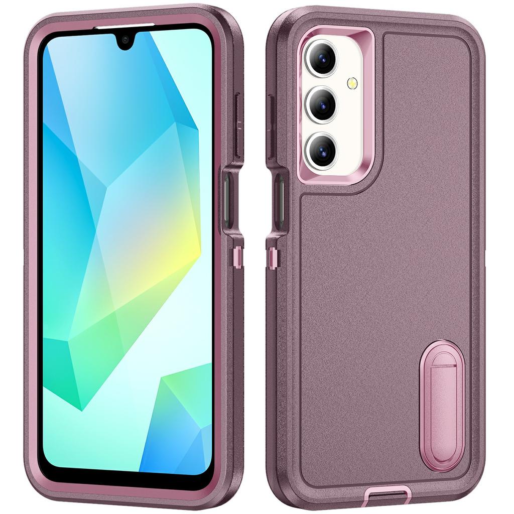 For Samsung Galaxy A16 4G/5G Case Kickstand Phone Cover PC+Silicone+EVA 3-in-1 Design