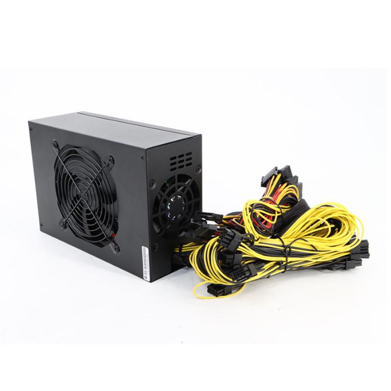 2400W 180V-240V Power Supply Support 8 Cards GPU For   Miner ATX   Computer