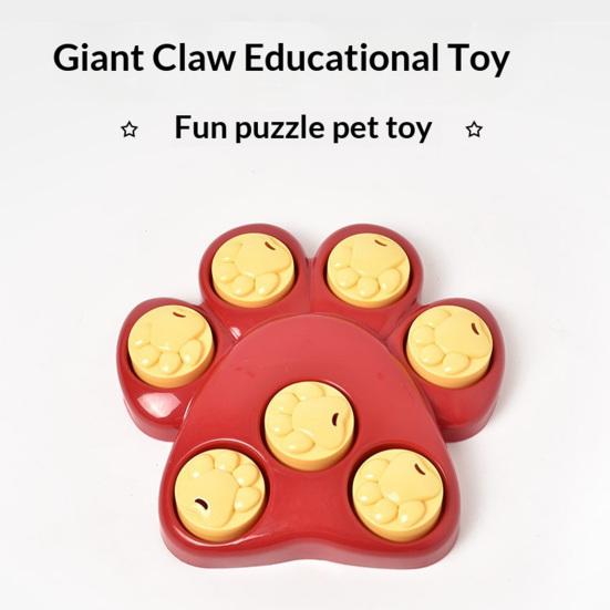 Dog Treat Dispenser Toy Puzzle Feeder with Anti-Slip Bottom Pet Food Dispensing Enrichment Toy for Puppy Small To Large Dogs Brain Training