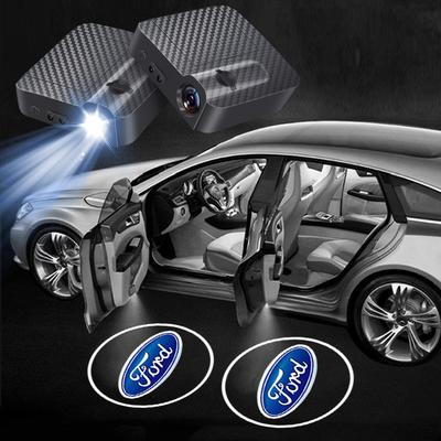 Módna LED svetlá na privítanie do dverí auta, svetlá na schodíky, lampa s laserovým emblémom pre Ford Ranger Focus Kuga Mustang Mondeo Fusion Esco