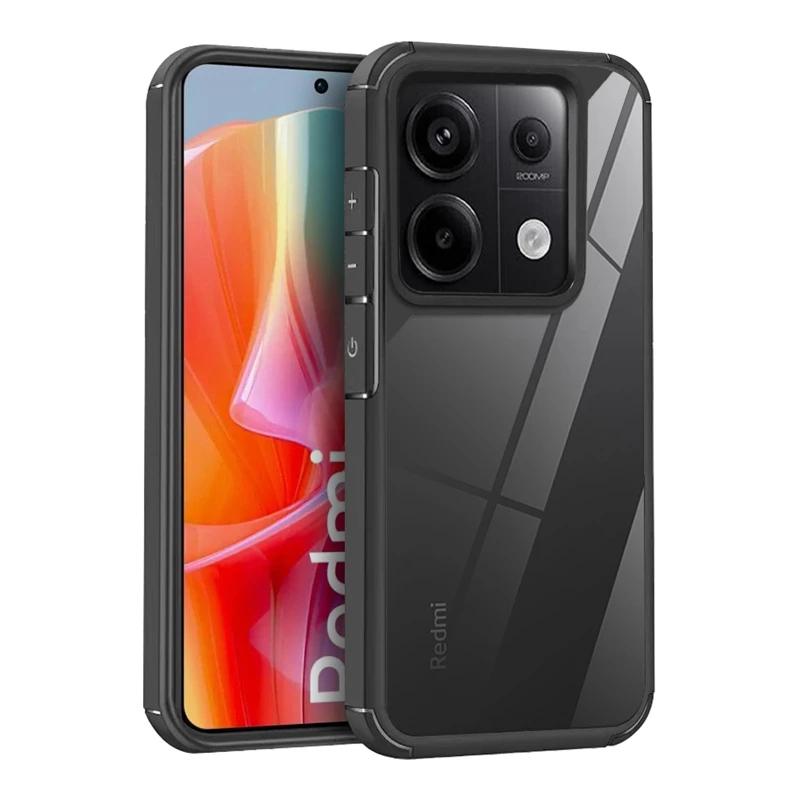 

Clear Shockproof Bumper Case for Xiaomi Mi14 Redmi Note 13 12 11 10 Pro 10A 13C 12C POCO M6 X6 X5 X3 Pro 4G 5G Back Cover For Redmi 9C or 10A