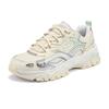 Skechers Abrasion Resistant Breathable Height Increasing Low Top Outdoor Shoes Women's Silver Multicolor 180330-SMLT