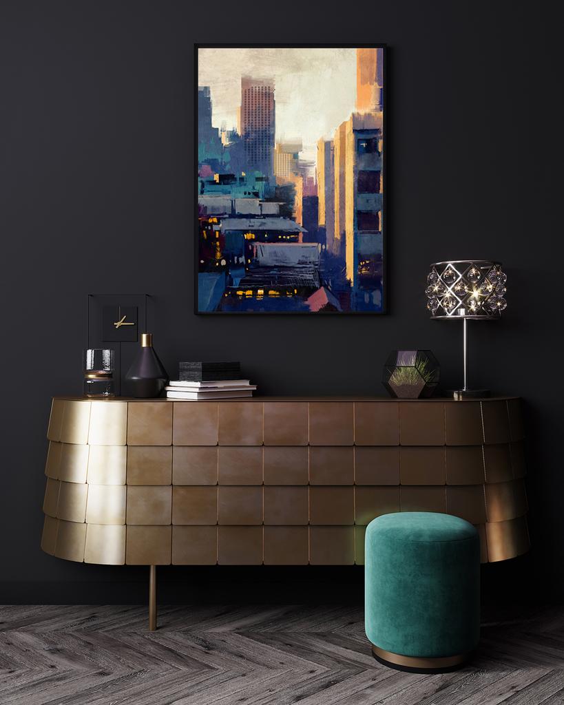 Plakat metropolis metropolia street art