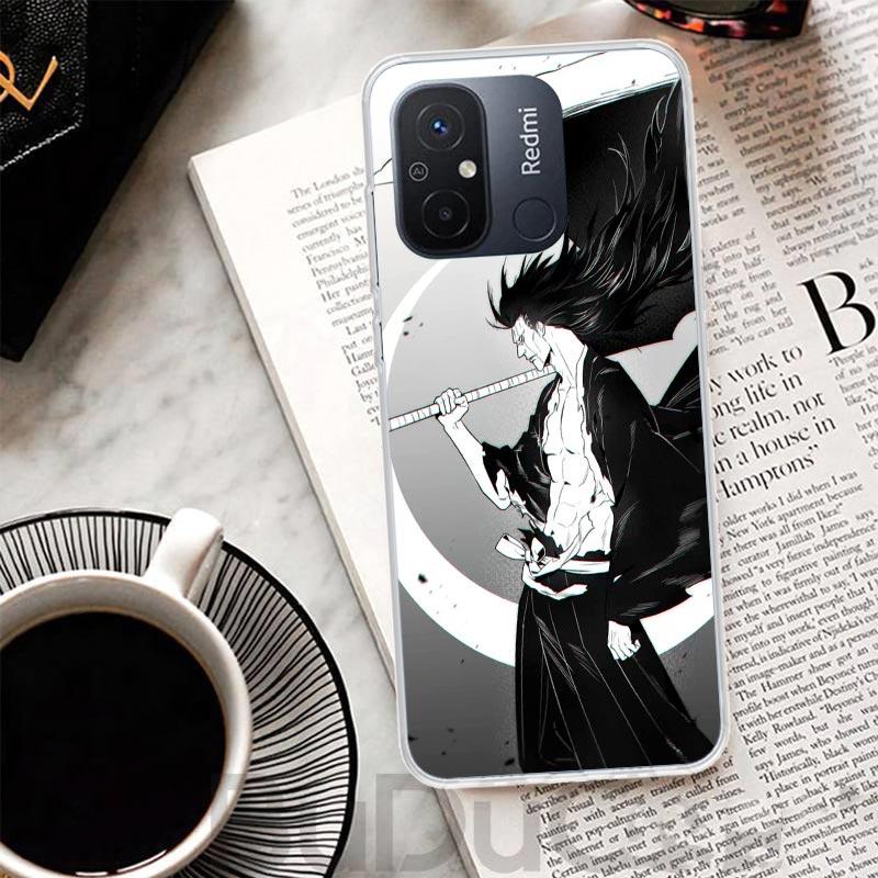 Zaraki Kenpachi Bleach Cover For Xiaomi Redmi 14C 13 13C 12 12C 10 10C 9 9C 9T 9A Phone Case 10A 8A 8 7A 7 6A 6 Pro K70 K60 K40