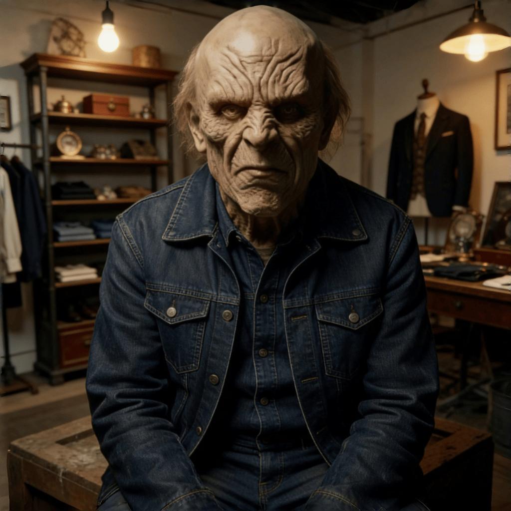 Halloween Latex Fierce Old Man Mask Cos Popular Headgear for Adults, Can Be Labeled