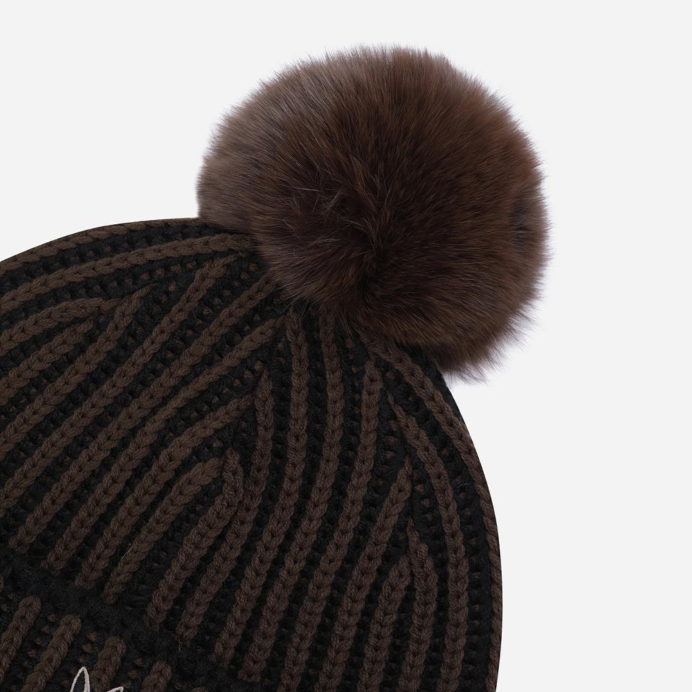 DOD Cozy Pom-Pom Beanie (Black)