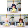 Adorable Star Plush Doll Keychain With Short Pile Fabric For Gifts