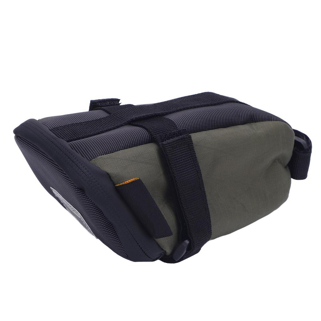 Bike Saddle Bag 1.3L Capacity Rainproof Hard Wearing Cycling Under Seat Pouch for Mountain Road Bike Green