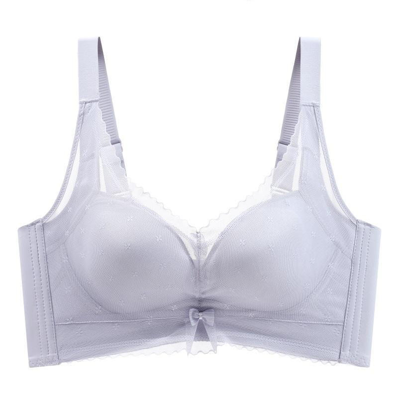 

Thin full cup adjustment type gathered breast anti-sagging large size underwear 46/105D