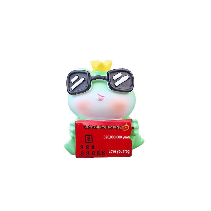 Happy Frog Emotional Healing Ornament - Cute Desktop and Car Decoration, Decompression Birthday Gift