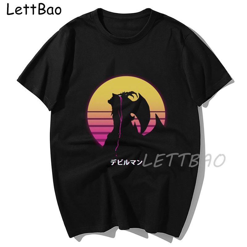 Devilman Crybaby Japan Anime Women T Shirt Graphic Print Summer Soft Tee Streetwear Harajuku Short Sleeves S