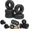Rugged 2.2'' 120mm Dragon Claw Tires For 1/10 Axial Trx4 Rc Car With Foam Inserts