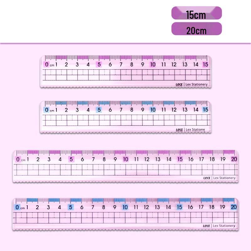 

Прозрачная линейка против близорукости для учеников начальной школы с волнистыми и прямыми линиями Blue anti-myopia ruler 15cm, 1 piece