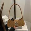 2025 Women's Light Luxury Retro Underarm Shoulder Bag - Trendy, Casual, Letter Print