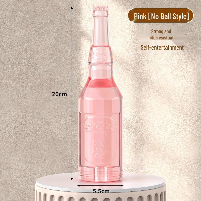

Dog Toy Wine Bottle Teething-Resistant Rubber, Floating, Sounding, For Large and Small Dogs, Puzzle & Tennis Ball Combo