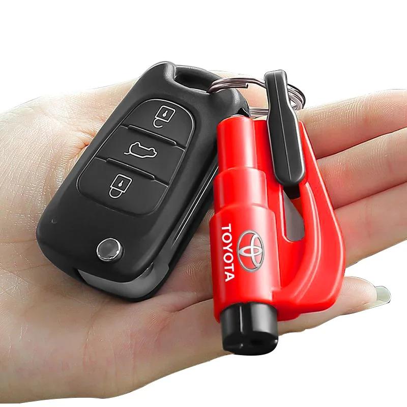 2-in-1 Car Tools Car Safety Hammer Window Breake Life Saving Seat Belt Cutter for Toyota Trd GR Corolla Yaris CHR Avensis Camry Land Cruiser