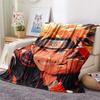Naruto (Color Background)  Print Flannel Blanket, High quality Comfortable for All Seasons, Home Decor, Warmth and Comfort