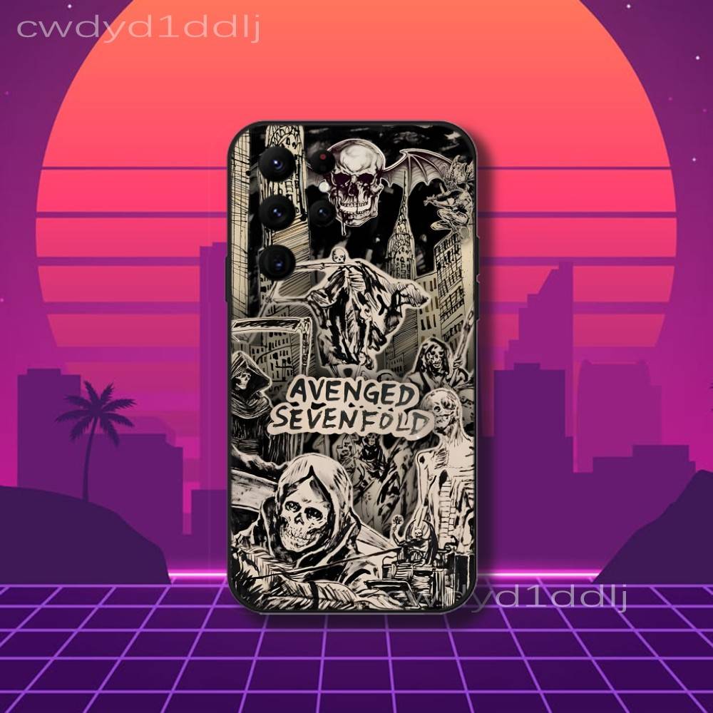 A7X A-Avenged S-Sevenfold Phone Case For Samsung S10,S21,FE,S21 ,S26,S25,S24,S23,Ultra,S9,S22,Plus Black Shockproof TPU