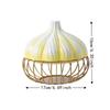 Stylish Iron Garlic Shape Storage Basket Space Saving Egg Storage Garlic Ginger Basket Ceramic Kitchen Shelf Kitchen