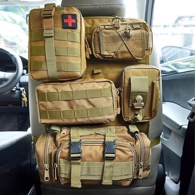 Molle Tactical Car Seat Organizer - Multifunctional Off-Road Storage Bag