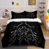 Silhouettes of Anime Characters. Bedding Sets Duvet Cover Sets Duvet Covers Pillowcases(1 * Duvet Cover 2 * Pillowcases Without Duvet Insert)