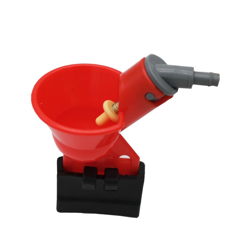 

10 pcs Quail Waterer Animal Feeders Automatic Bird Coop Feed Poultry Chicken Fowl Drinker Water Drinking Cups M красный