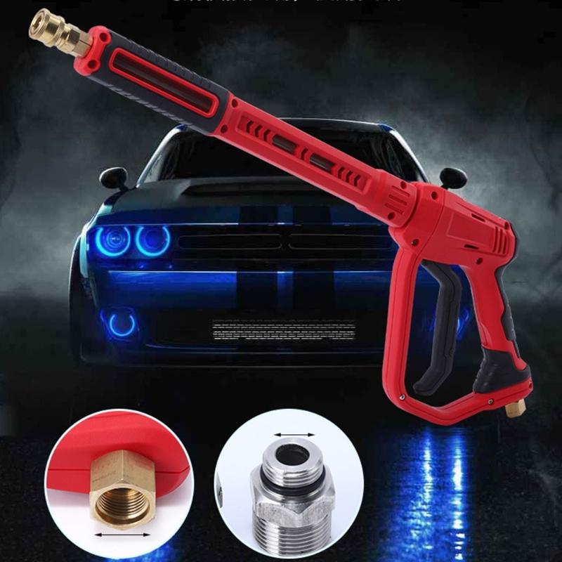 Pressure Washer Guns High Power Washer Guns with 5 Nozzle Tips Replacement Wand Extension Pressure Washer Guns