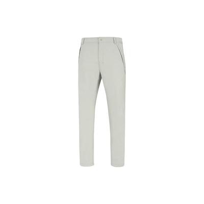 Li Ning Training Series Solid Color Water-Resistant Straight-Leg Casual Pants Men Bottoms Camel-Gray AYKT705-2