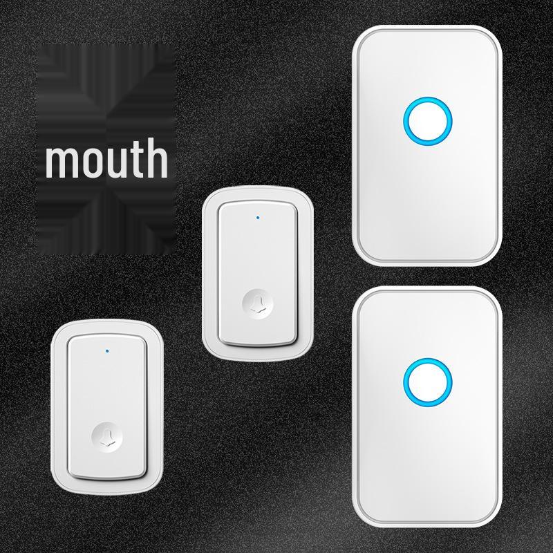 Wireless Rechargeable Smart Doorbell with Ultra-Long Range Remote Control, Three-in-Two Design, No Plug Required. No