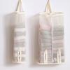 Hanging Underwear Organizer Breathable Mesh Storage Bag Foldable Travel Panties Socks Organizer for Closet or Door Use