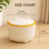 Cat Litter Waste Bin with Lid Pet Waste Trash Can for Cat Litter Scoop Waste Bags Bathroom Home Use