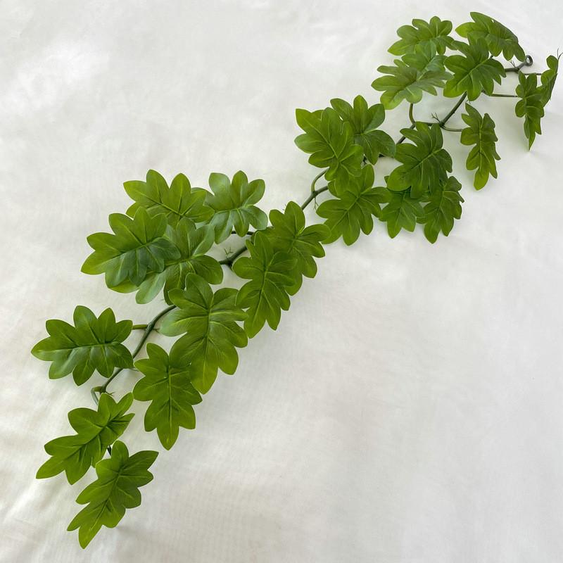 Liane de feuilles de bambou artificielles de 12 m pour la décoration intérieure et comme accessoire de photographie