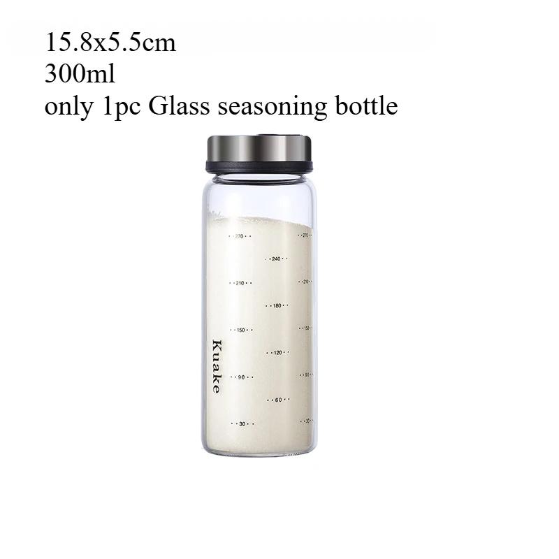 Wheat Straw Seasoning Nice Box Pepper Spice Shaker Salt Seasoning Transparent PP Kitchen Cruet Condiment Bottle Jars Storage Box for Home