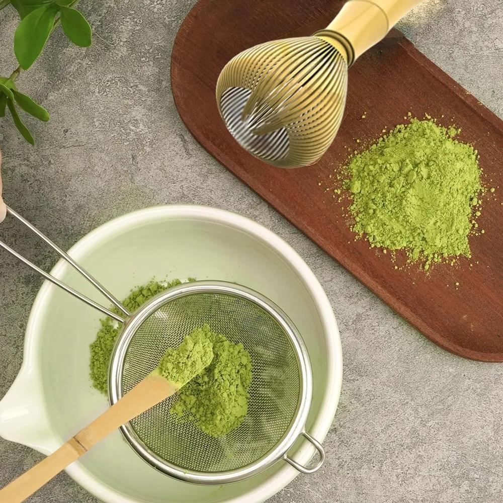 Resin Matcha Whisk Reusable With Whisk Holder Green Tea Powder Whisk Smooth Portable Matcha Whisk Set Tea Set Accessories