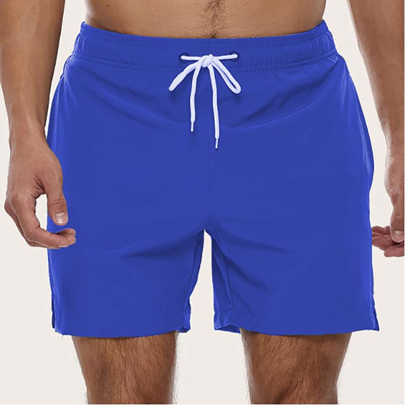 Men's Swim Trunks Summer Swimming Board Shorts Quick Dry Beach Shorts with Side Pockets and Mesh Lining Swimwear Bathing Suit