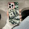 USD Dollar Pink Translucent Mobile Phone Case for iPhone 17 16 15 14 13 12 11 X XR XS Air Pro Max Plus Colorful Cover