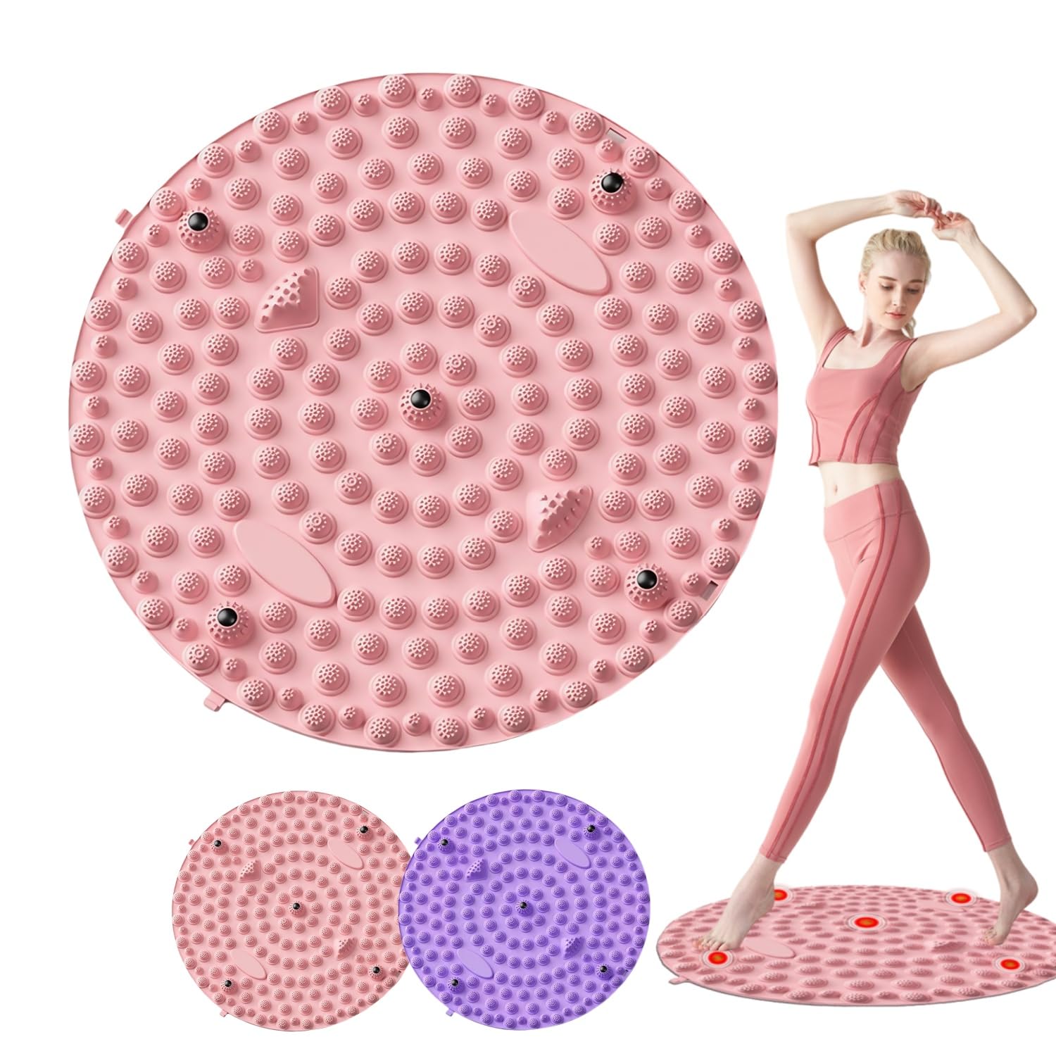 

NEICOOK Коврик для акупрессуры стоп Медленное давление стоп Компактная доска для акупрессуры стоп розовый