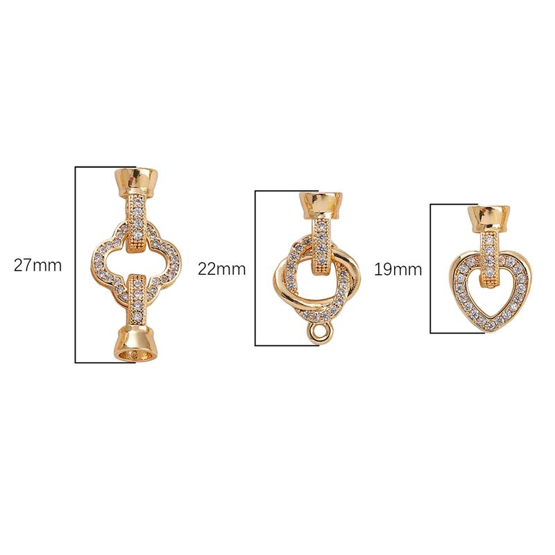 1 st/zak Koperen Kristal Bezet Metalen Link Gat DIY Armband Ketting Oorbellen Sieraden Accessoires