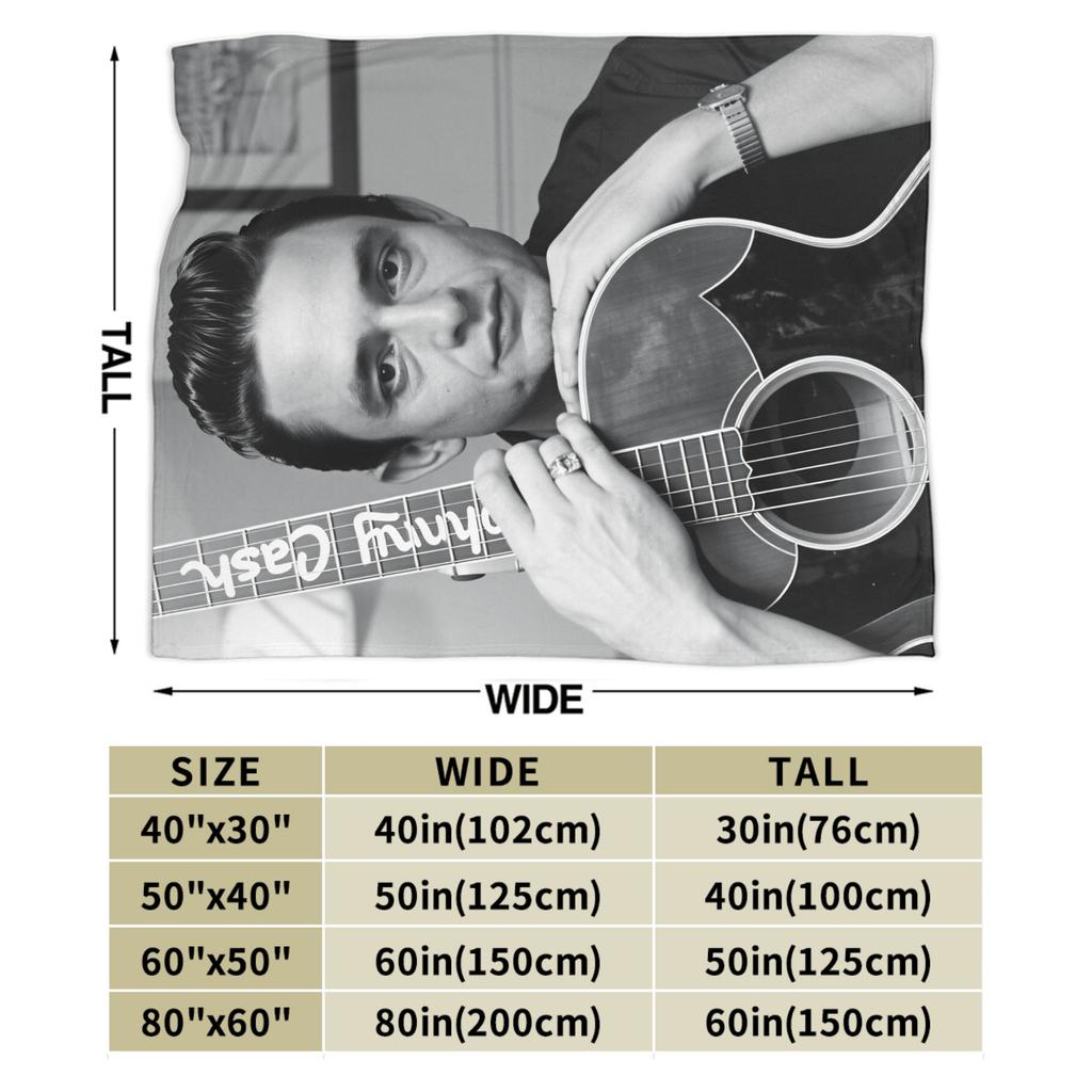 American singer Johnny Cash Plush Blanket Kids Flannel Throw Blanket For Living Room Soft Warm Bedspread Birthday Present