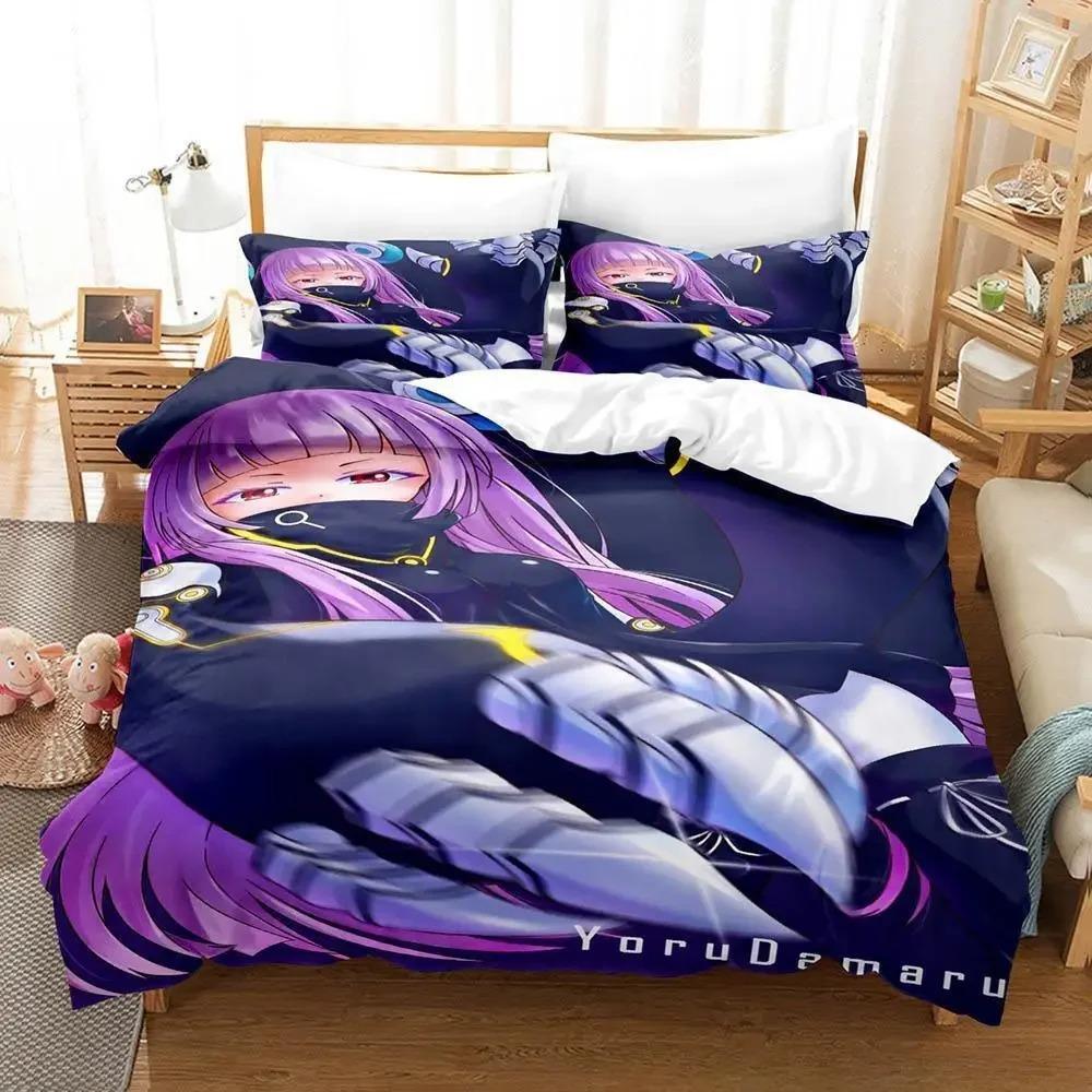 Twin Star Exorcists Bedding Set Cartoon Anime Three-piece Set Adult Kid Bedroom Duvet Cover Sets 3D Print Kawaii Girl Literie