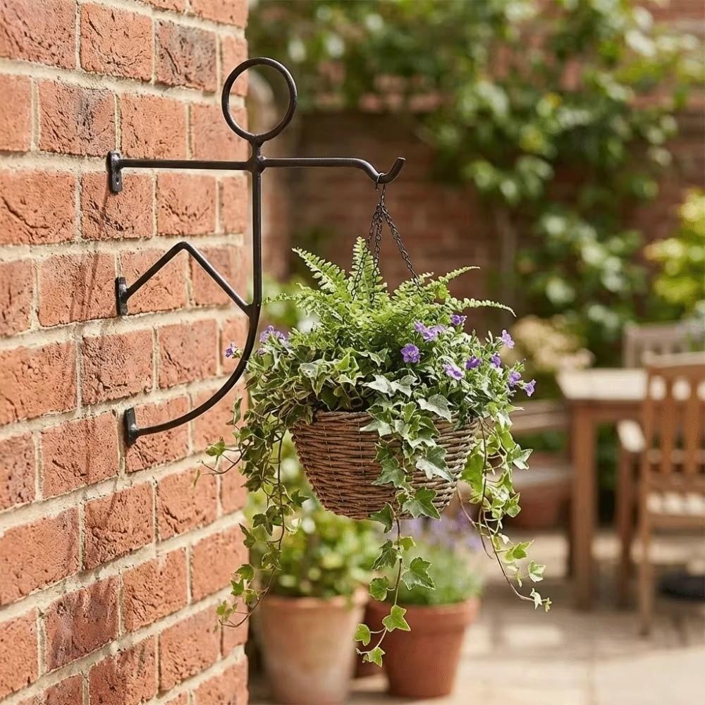 Multifunctional Fisherman Wall Planter Holder Abstract Shape Clean Lines Wall Hooks